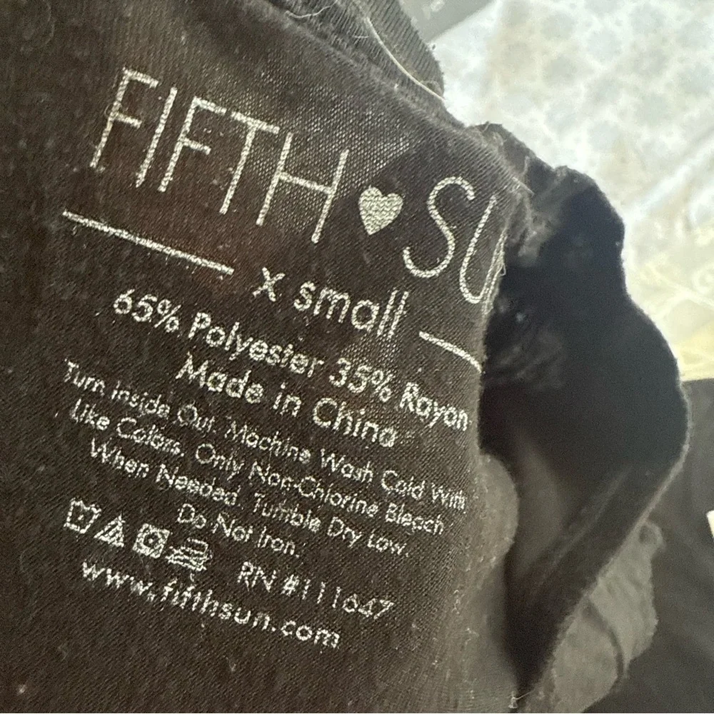 Fifth Sun Black Short Sleeve Graphic T-shirt - Picture 6 of 12